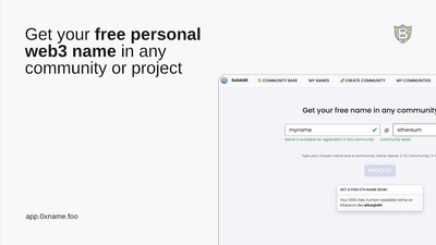 Screenshot for 0xNAME resolver