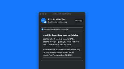 Screenshot for RSS3 Social Notifier