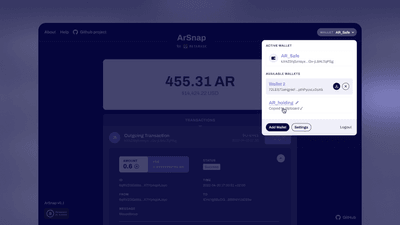 Screenshot for Arweave Wallet