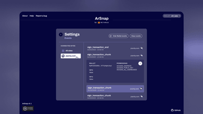 Screenshot for Arweave Wallet