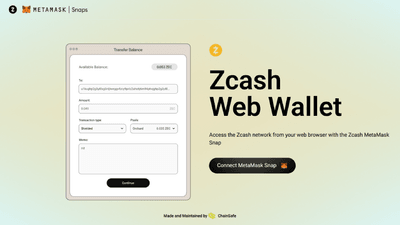 Screenshot for WebZjs Snap