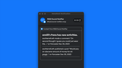 Screenshot for RSS3 Social Notifier